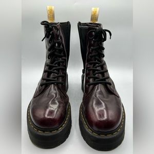 Dr Martens Vegan Jadon Cherry Red - Men 10